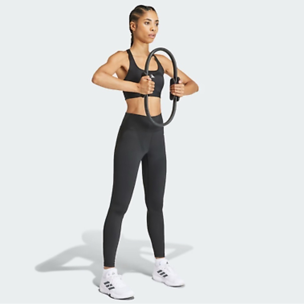 adidas Women’s Black 7/8 Tight Fit High Rise Leggings Size S